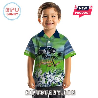 Seattle Seahawks Tropical Canoe Hawaiian Shirt