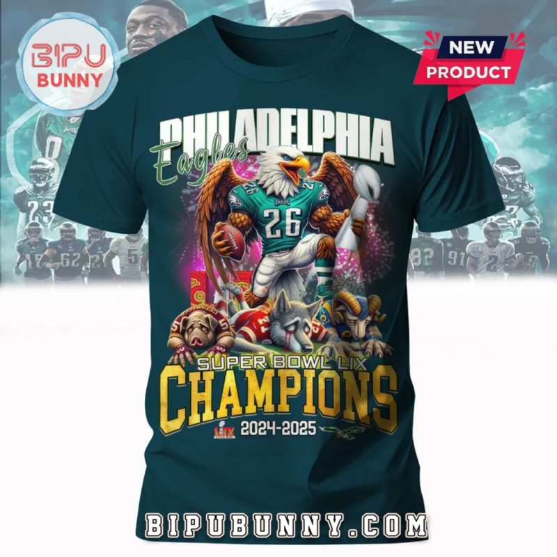 Super Bowl Champions 2025 Philadelphia Eagles T-Shirt