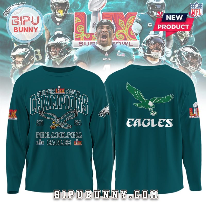 Super Bowl LIX Champions 2024 Philadelphia Eagles Hoodie