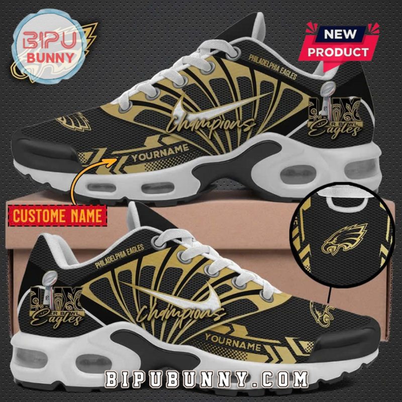 Super Bowl LIX Champions Philadelphia Eagles Gold Air Max Plus