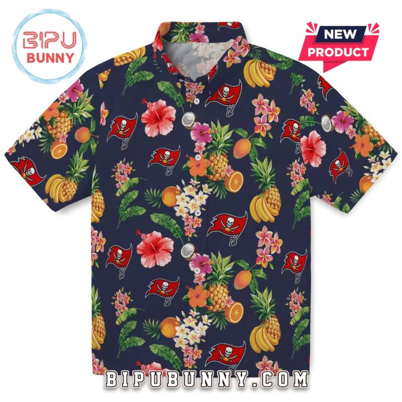 Tampa Bay Buccaneers Hibiscus Fruit Summer Hawaiian Shirt