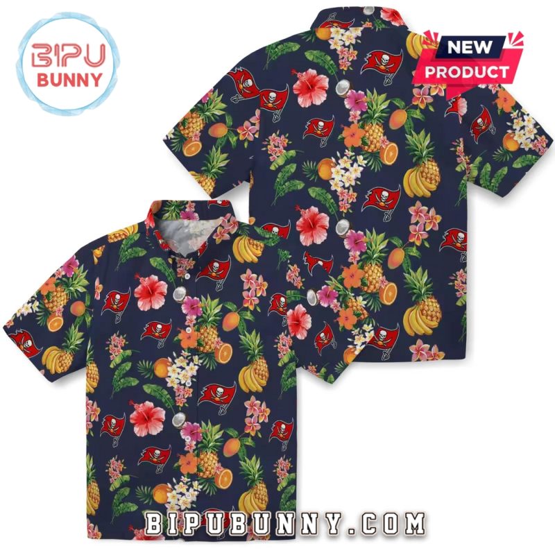 Tampa Bay Buccaneers Hibiscus Fruit Summer Hawaiian Shirt