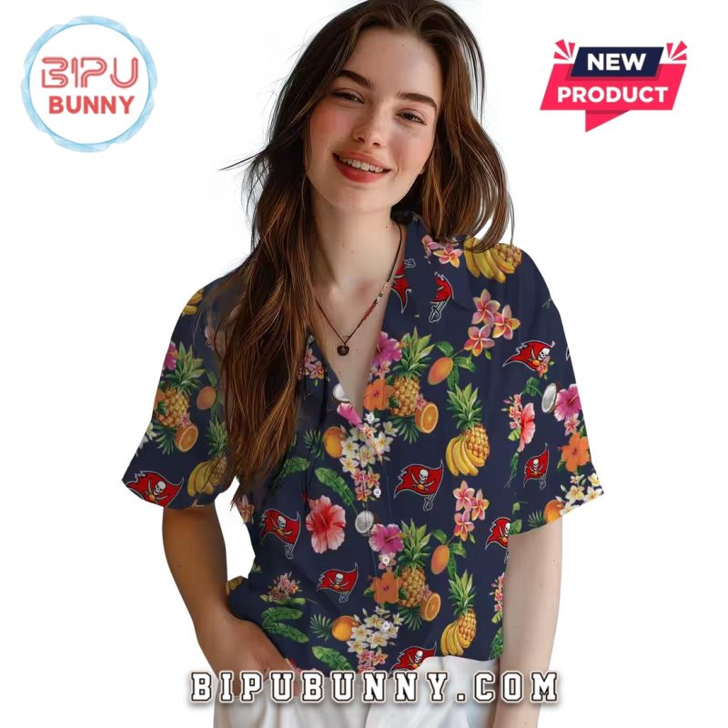 Tampa Bay Buccaneers Hibiscus Fruit Summer Hawaiian Shirt