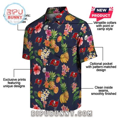 Tampa Bay Buccaneers Hibiscus Fruit Summer Hawaiian Shirt