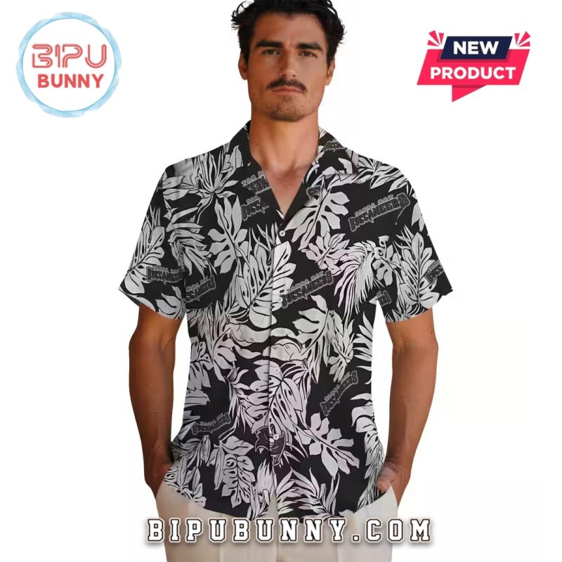 Tampa Bay Buccaneers Monstera Leaf Pattern Hawaiian Shirt