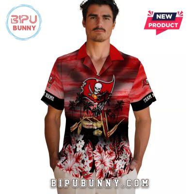 Tampa Bay Buccaneers Tropical Canoe Hawaiian Shirt