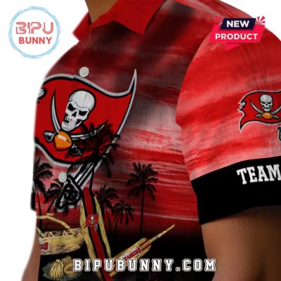 Tampa Bay Buccaneers Tropical Canoe Hawaiian Shirt