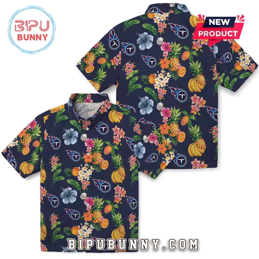 Tennessee Titans Hibiscus Fruit Trendy Hawaiian Shirt Tennessee Titans Hibiscus Fruit Trendy Hawaiian Shirt