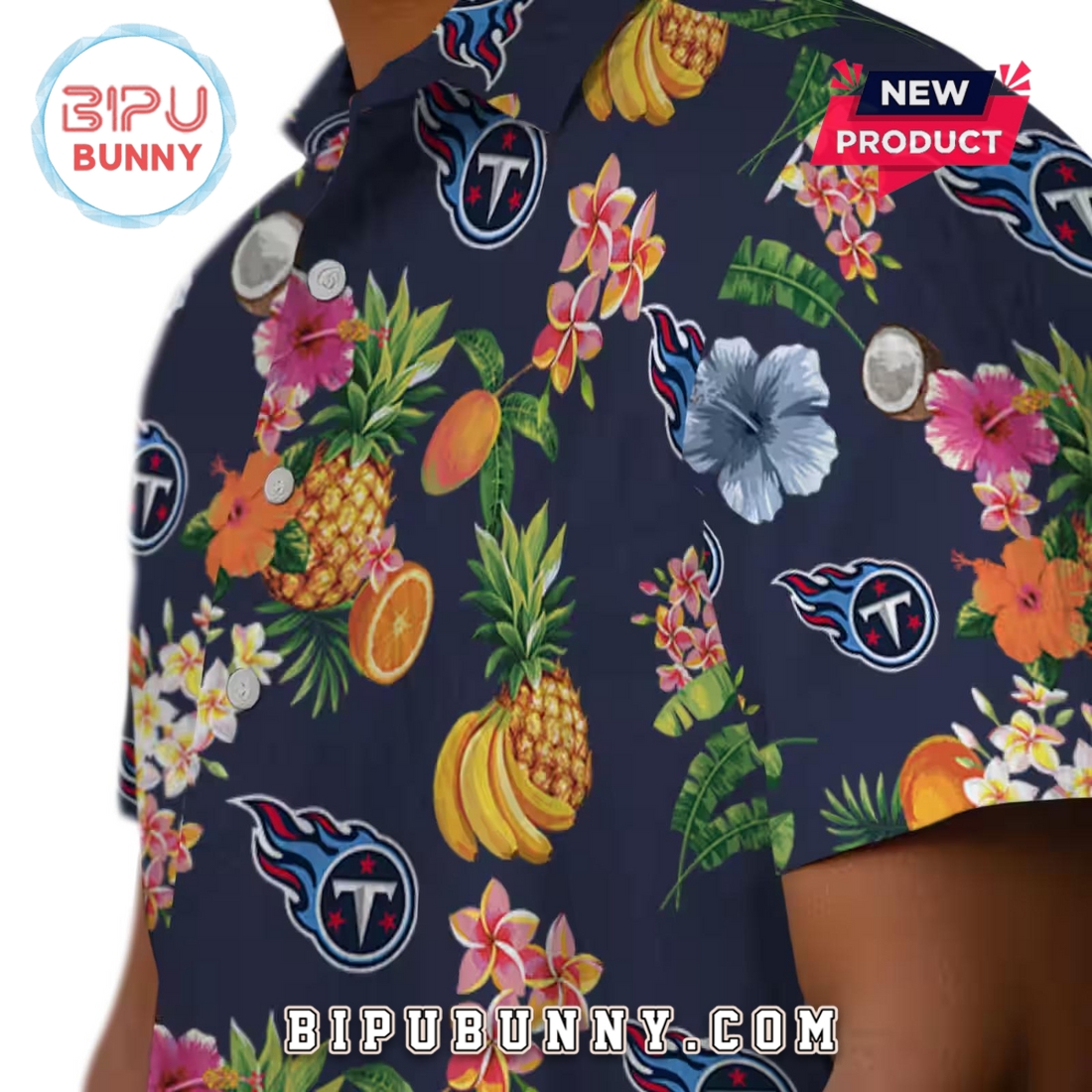 Tennessee Titans Hibiscus Fruit Trendy Hawaiian Shirt Tennessee Titans Hibiscus Fruit Trendy Hawaiian Shirt