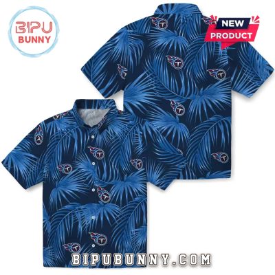 Tennessee Titans Leafy Palms Hawaiian Shirt