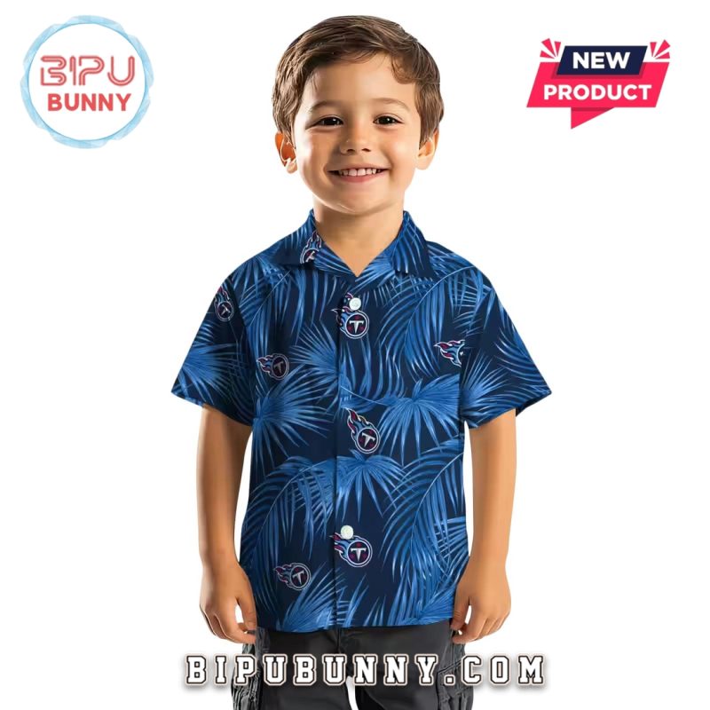 Tennessee Titans Leafy Palms Hawaiian Shirt