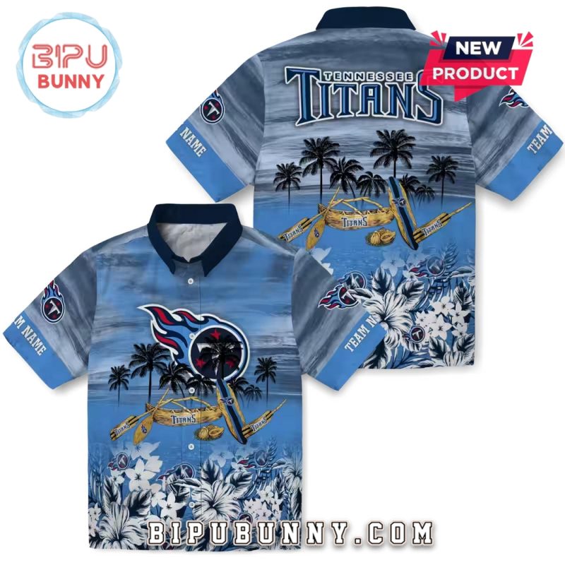 Tennessee Titans Tropical Canoe Hawaiian Shirt