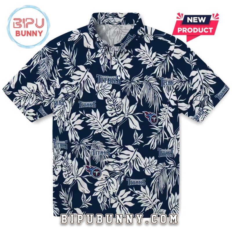 Tennessee Titans Tropical Leaf Hawaiian Shirt