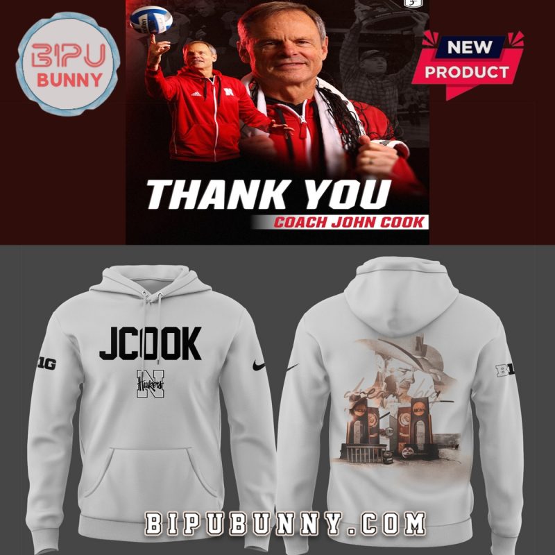 Thank You Coach John Cook Nebraska Volleyball 2025 Hoodie