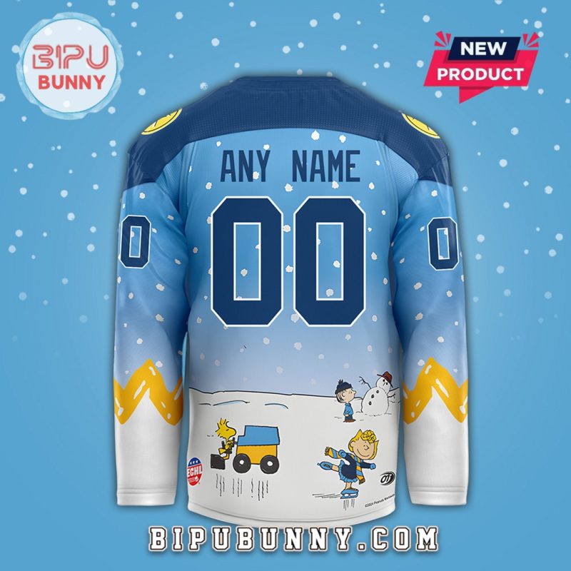 Toledo Walleye x Peanuts Night Limited Edition Hockey Jersey