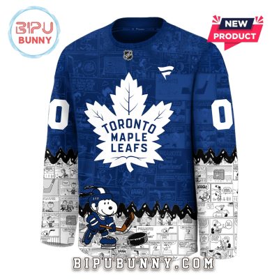 Toronto Maple Leafs Custom Peanuts Snoopy Hockey Jersey