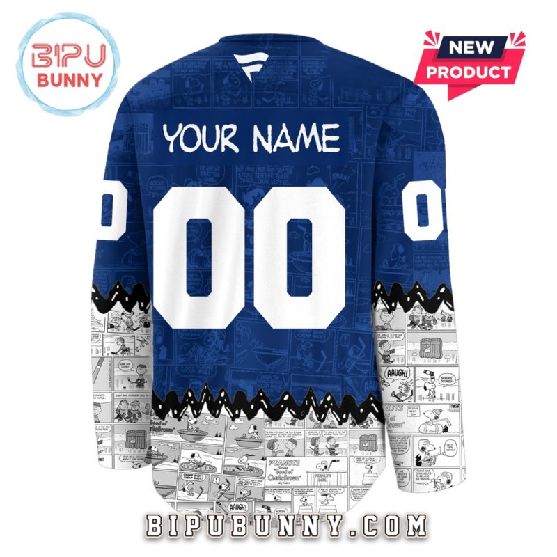 Toronto Maple Leafs Custom Peanuts Snoopy Hockey Jersey