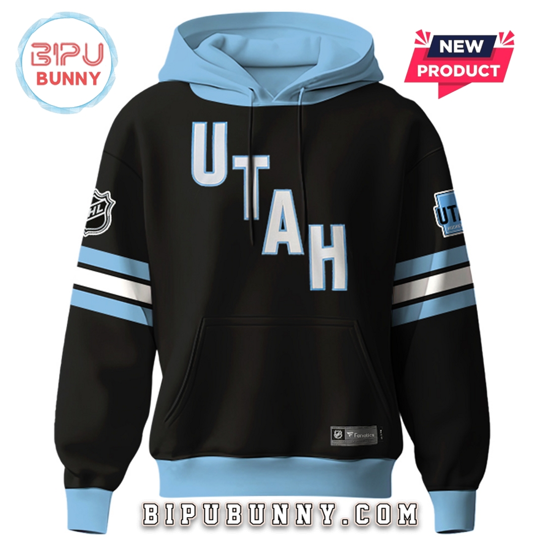 Utah Hockey 2025 Black Breakaway Hoodie Utah Hockey 2025 Black Breakaway Hoodie