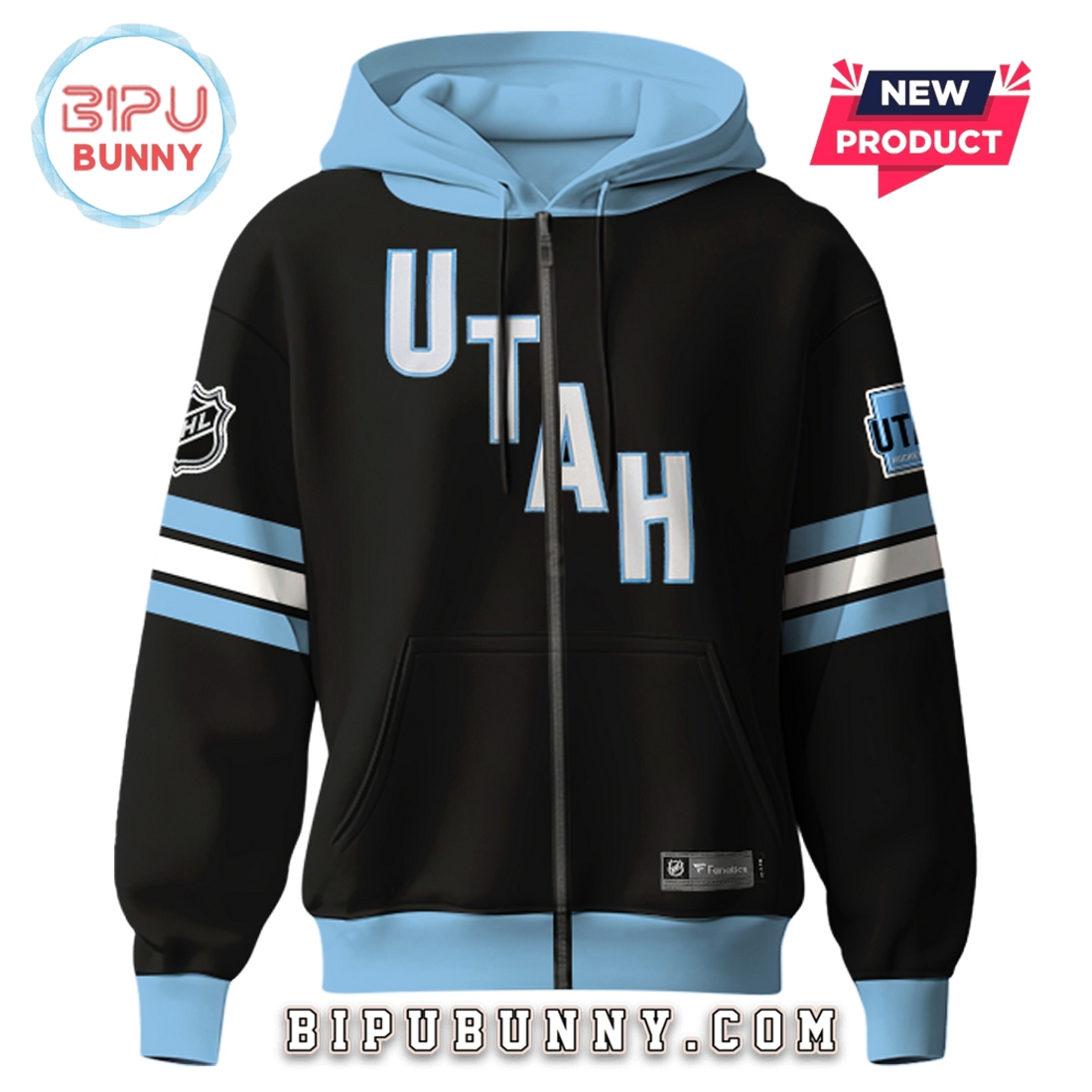 Utah Hockey 2025 Black Breakaway Hoodie Utah Hockey 2025 Black Breakaway Hoodie