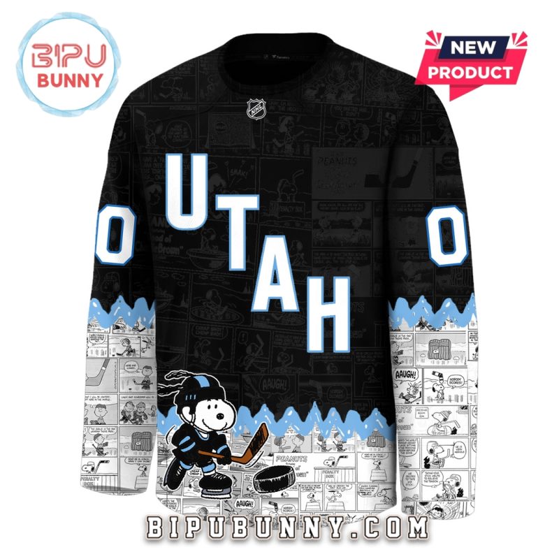 Utah Hockey 75th Anniversary Peanuts Snoopy Hockey Jersey