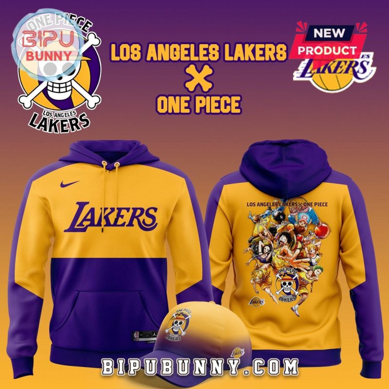 2025 Los Angeles Lakers x One Piece Hoodie