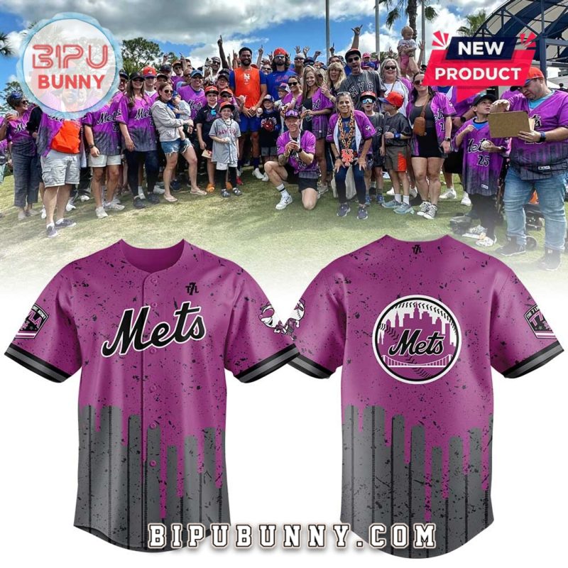 2025 New York Mets 7line Army Spring Baseball Jersey