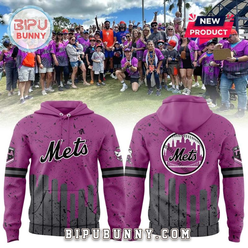 2025 New York Mets 7line Army Spring Hoodie