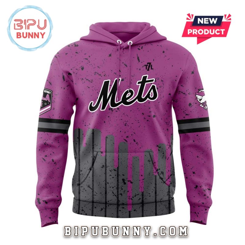 2025 New York Mets 7line Army Spring Hoodie