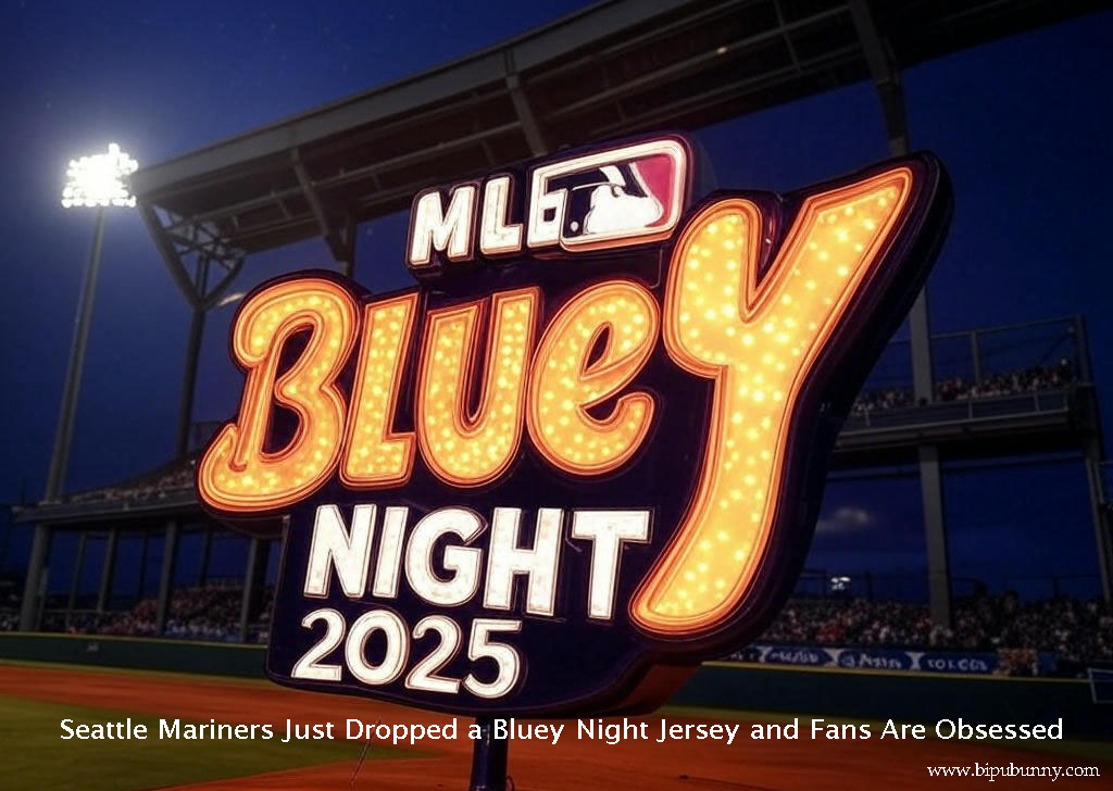Seattle Mariners Bluey Night 2025 Jersey Limited Edition