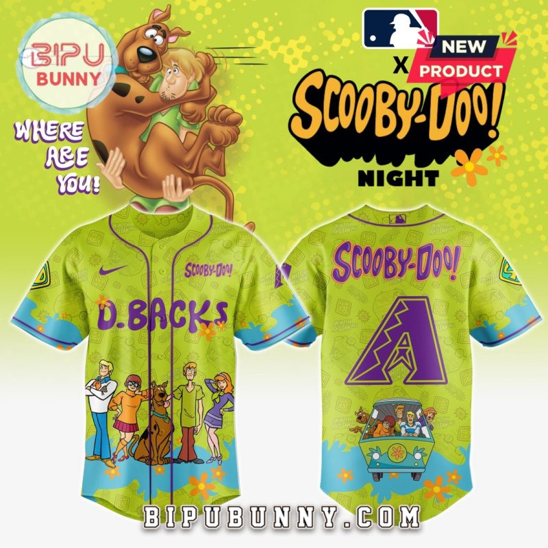 Arizona Diamondbacks MLB x Scooby Doo Baseball Jersey