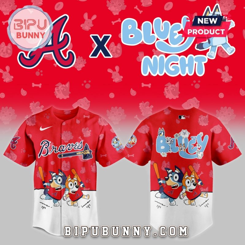 Atlanta Braves 2025 Bluey Night Baseball Jersey