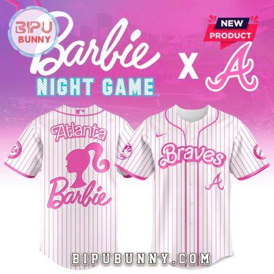 Atlanta Braves MLB x Barbie Night Game Baseball Jersey
