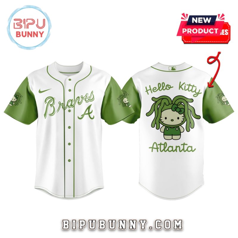 Atlanta Braves x 32 Algae Hello Kitty Baseball Jersey