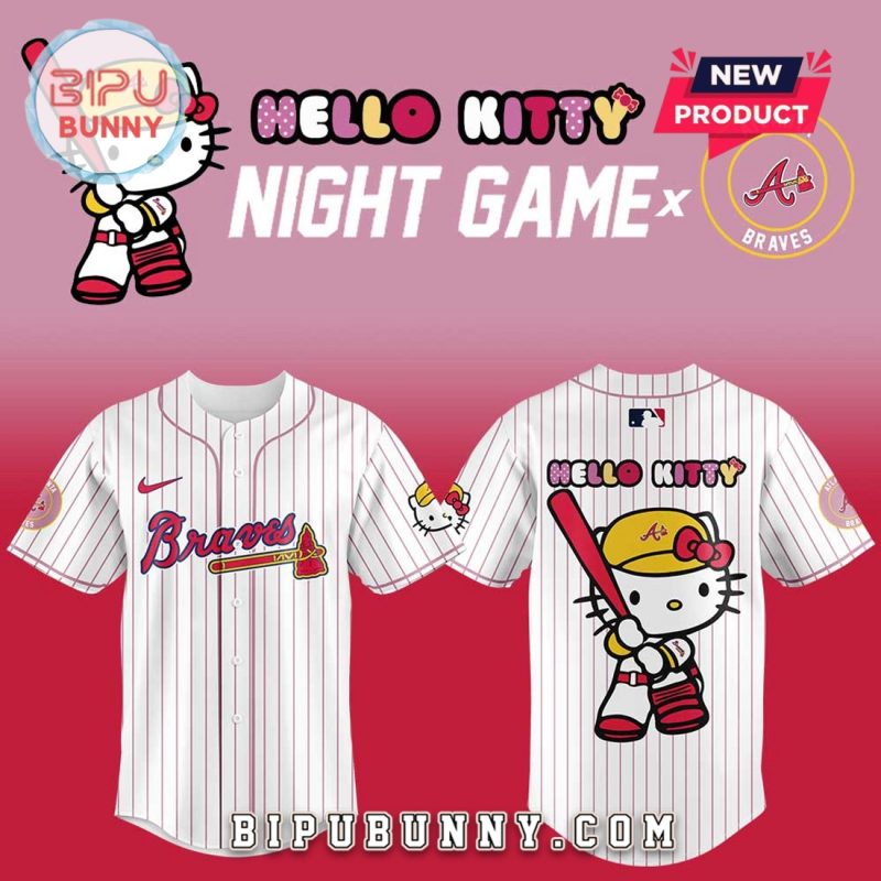 Atlanta Braves x Hello Kitty Night Game Baseball Jersey