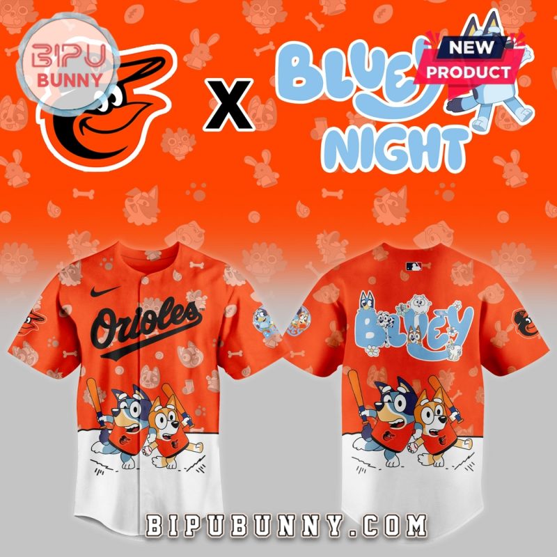 Baltimore Orioles 2025 Bluey Night Baseball Jersey