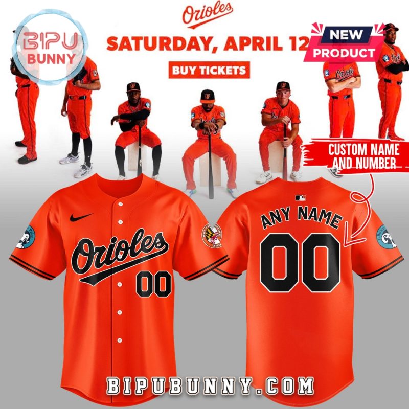 Baltimore Orioles Orange On Orange Custom Baseball Jersey