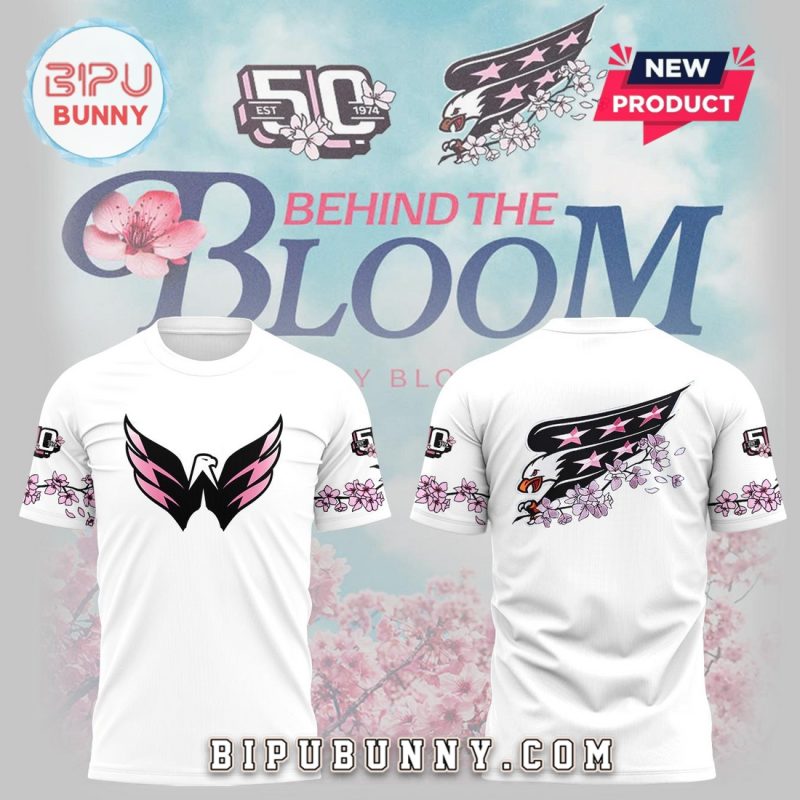 Behind The Blossom Washington Capitals White Hoodie