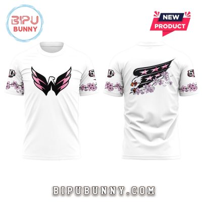 Behind The Blossom Washington Capitals White Hoodie
