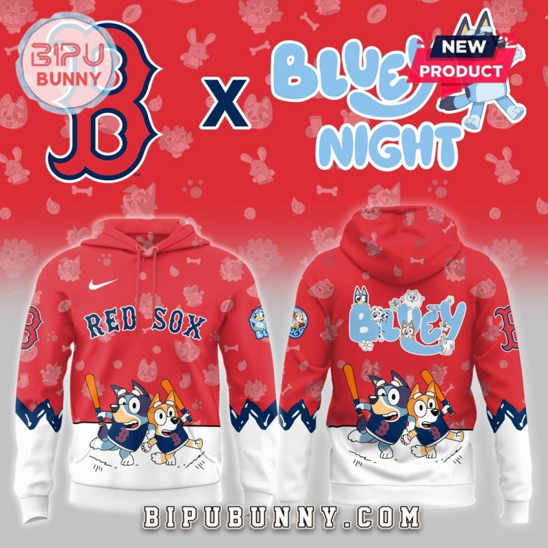 Boston Red Sox 2025 Bluey Night Hoodie