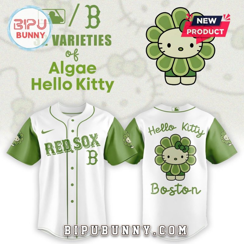 Boston Red Sox x 32 Algae Hello Kitty Baseball Jersey