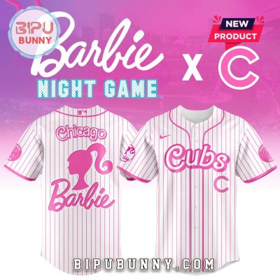 Chicago Cubs MLB x Barbie Night Game Baseball Jersey