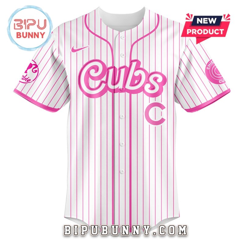 Chicago Cubs MLB x Barbie Night Game Baseball Jersey
