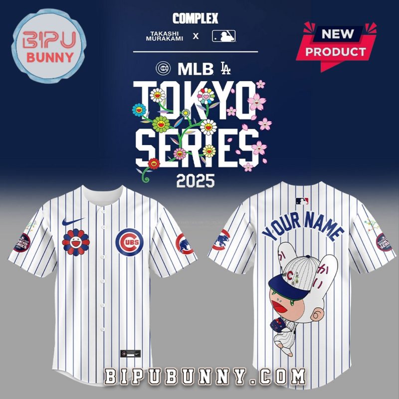 Chicago Cubs Takashi Murakami Tokyo Series Baseball Jersey