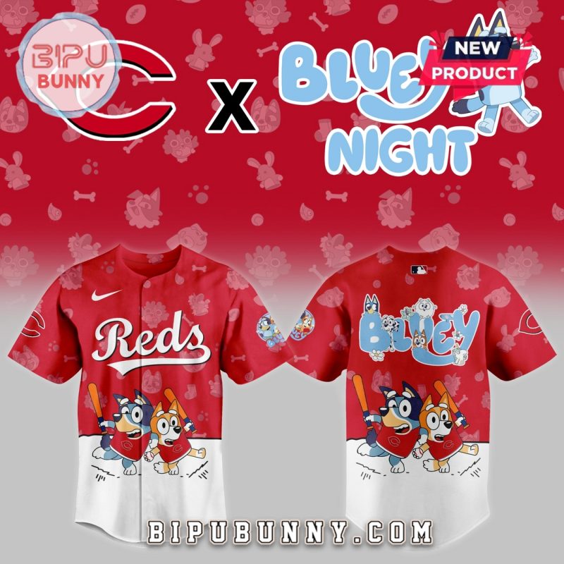 Cincinnati Reds 2025 Bluey Night Baseball Jersey