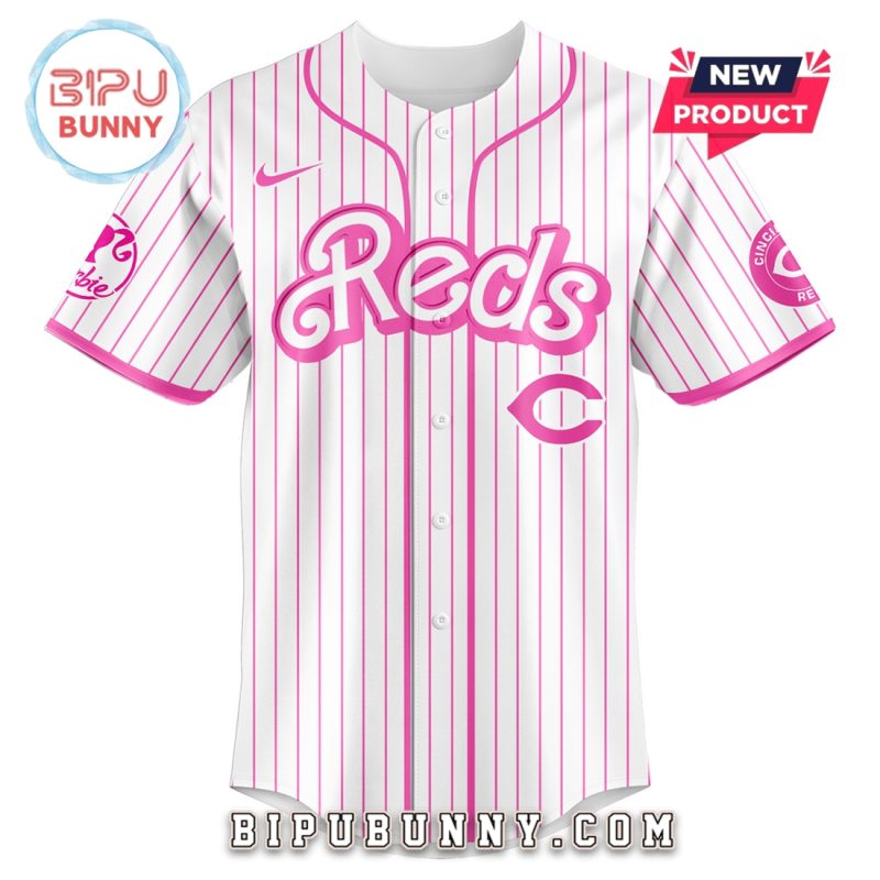 Cincinnati Reds MLB x Barbie Night Game Baseball Jersey