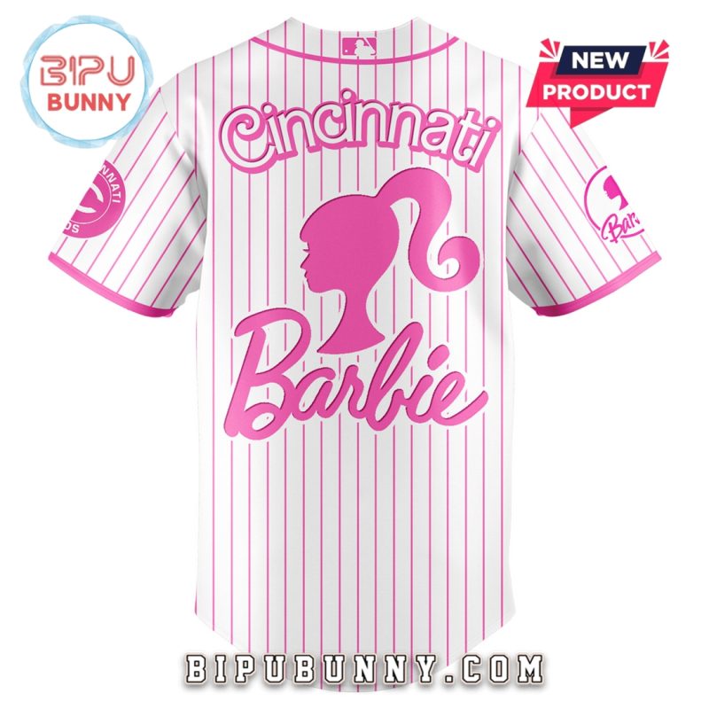 Cincinnati Reds MLB x Barbie Night Game Baseball Jersey
