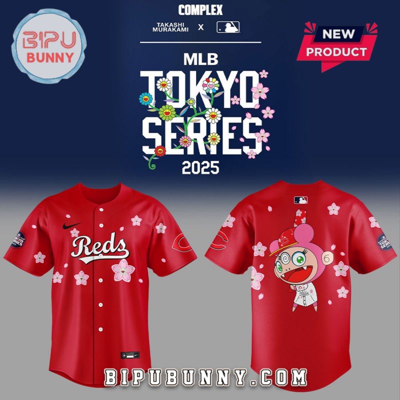 Cincinnati Reds Takashi Murakami Tokyo Series Baseball Jersey