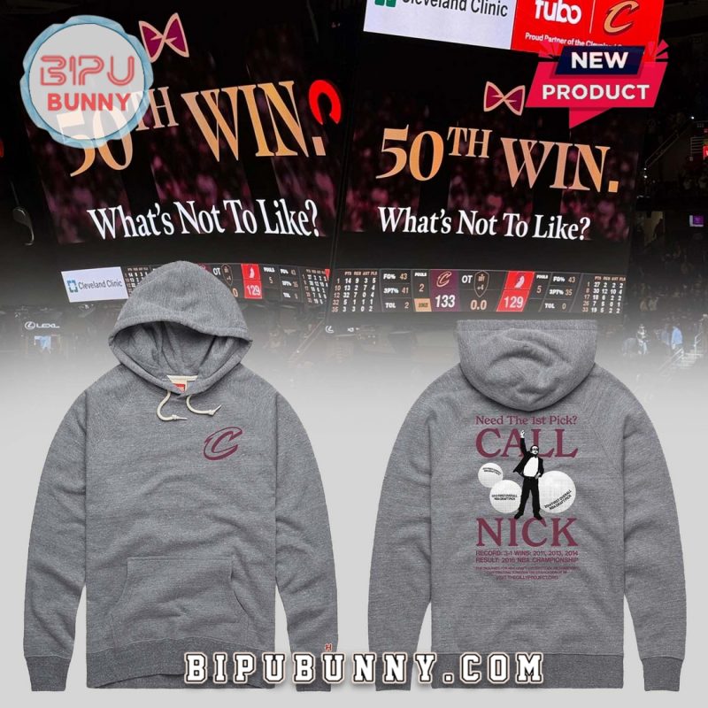 Cleveland Cavaliers Gray Bow Tie Night Hoodie