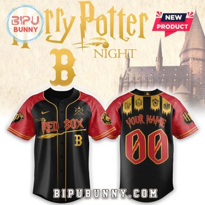 Custom Boston Red Sox x Harry Potter Night Heritage Baseball Jersey