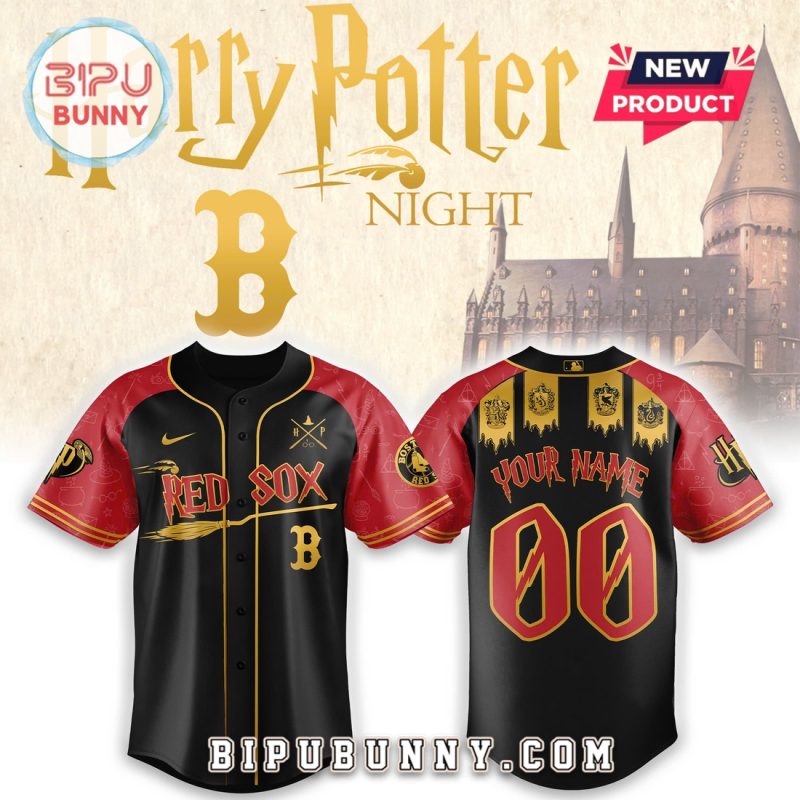 Custom Boston Red Sox x Harry Potter Night Heritage Baseball Jersey